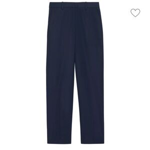 NWT $346 THEORY High-Rise Cotton Twill Trousers Size 8